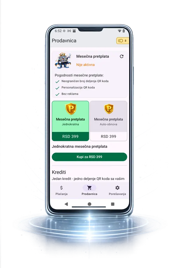 Prodavnica - Premium opcije