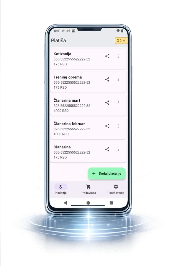 Lista uplata / istorija