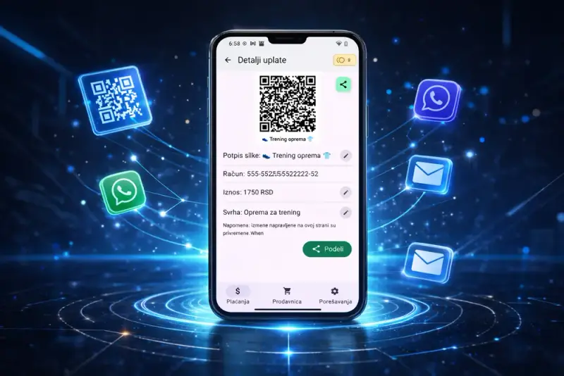 Platiša aplikacija - IPS QR kod generisanje